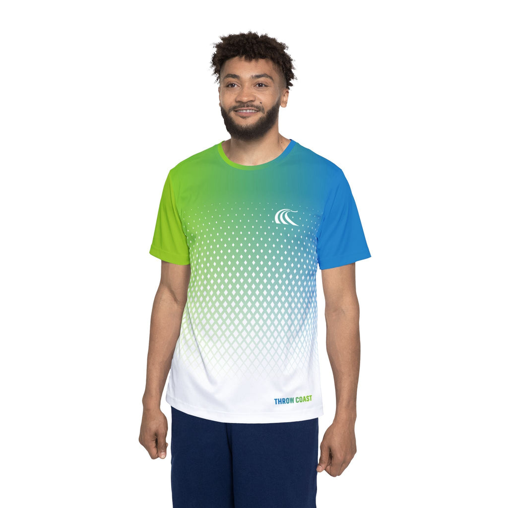 Fairway Cut - Blue Raspberry Mens Disc Golf Jersey - Athletic Jersey - Throw Coast Disc Golf