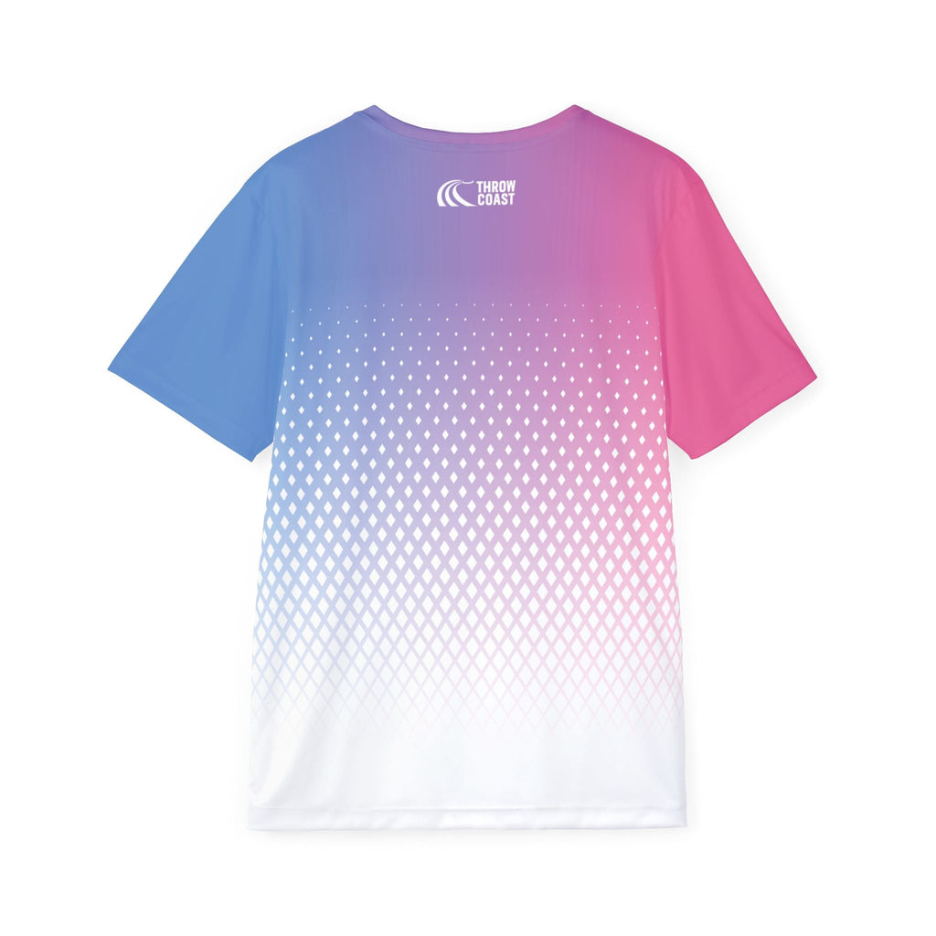 Fairway Cut – Cotton Candy Mens Disc Golf Jersey - Athletic Jersey - Throw Coast Disc Golf