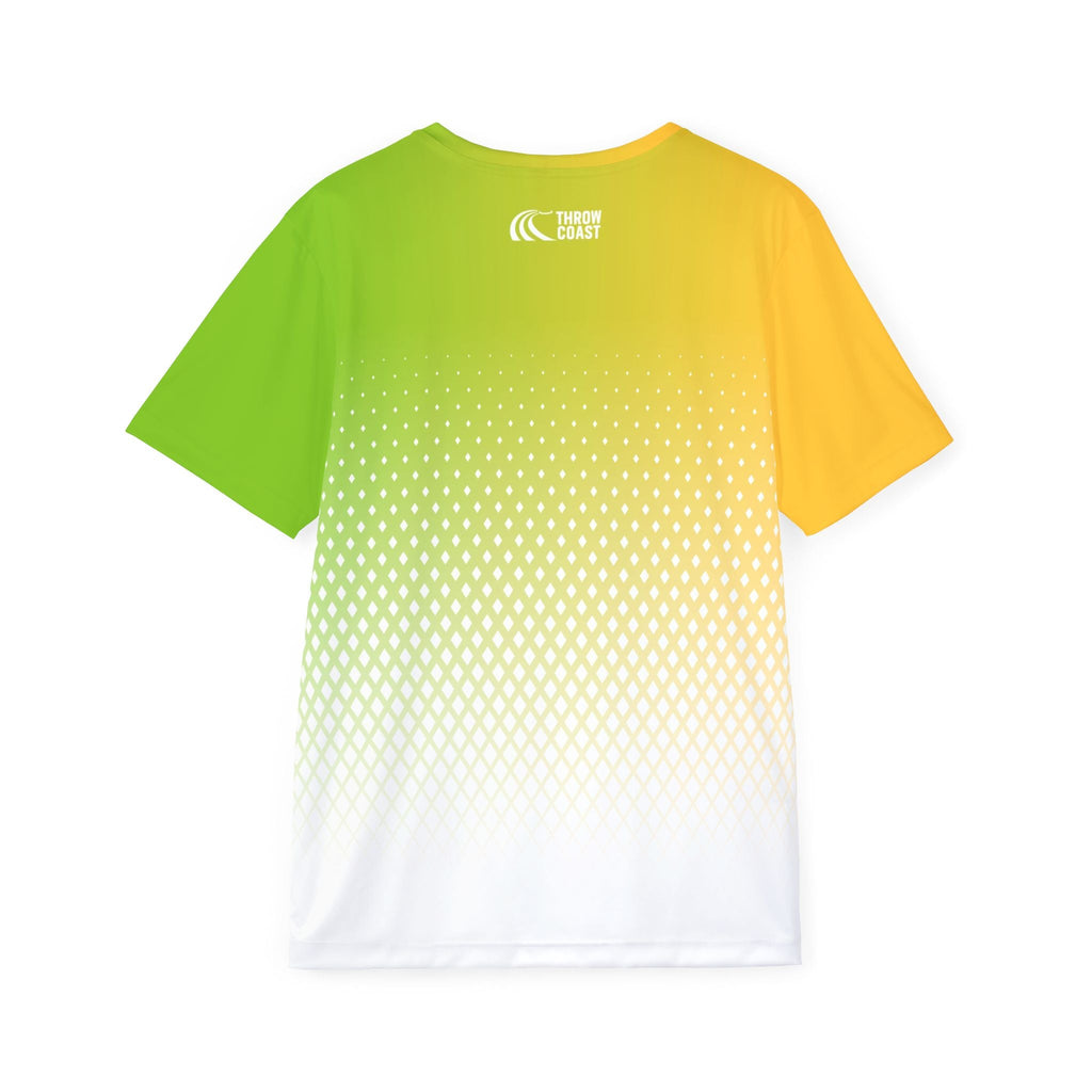 Fairway Cut – Lemon Lime Mens Disc Golf Jersey - Athletic Jersey - Throw Coast Disc Golf