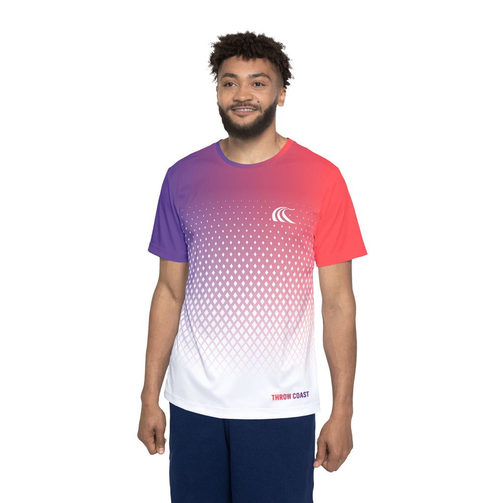 Fairway Cut – Wild Berry Mens Disc Golf Jersey - Athletic Jersey - Throw Coast Disc Golf