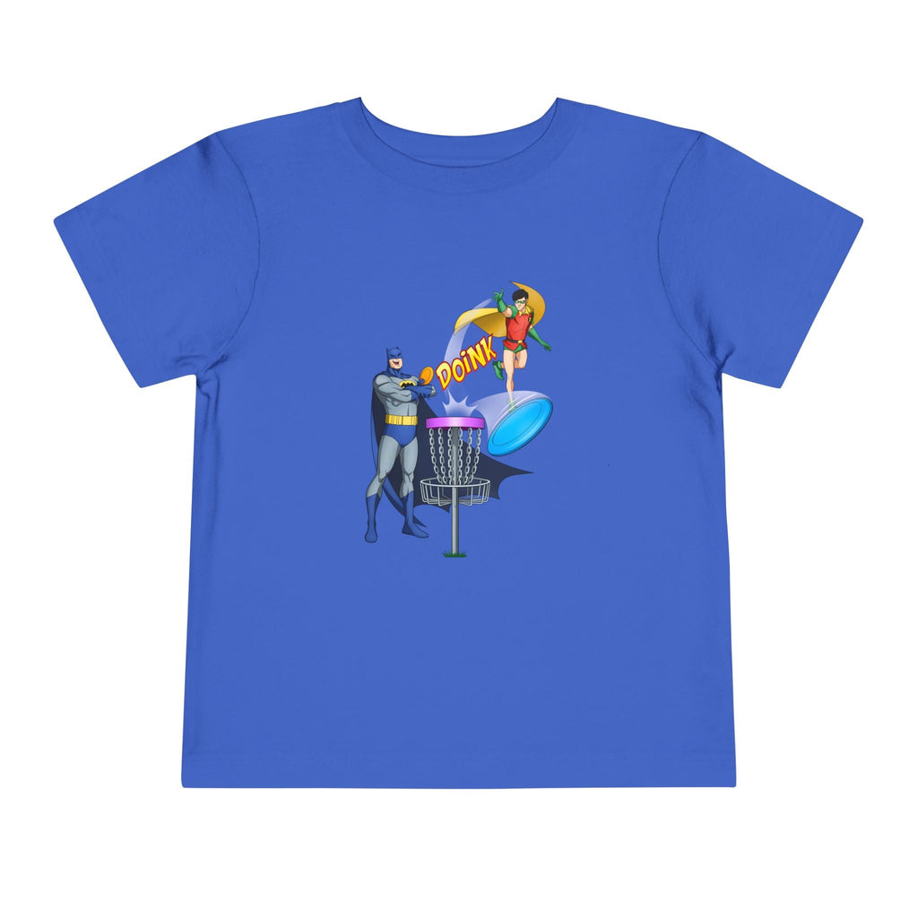 Lil Doink Super Hero - Toddler Disc Golf T-Shirt - Kids clothes - Throw Coast Disc Golf
