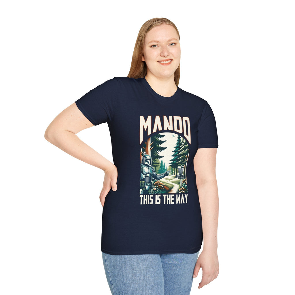 Mando - This Is The Way - Funny Disc Golf T-shirt - T-Shirt - Throw Coast Disc Golf