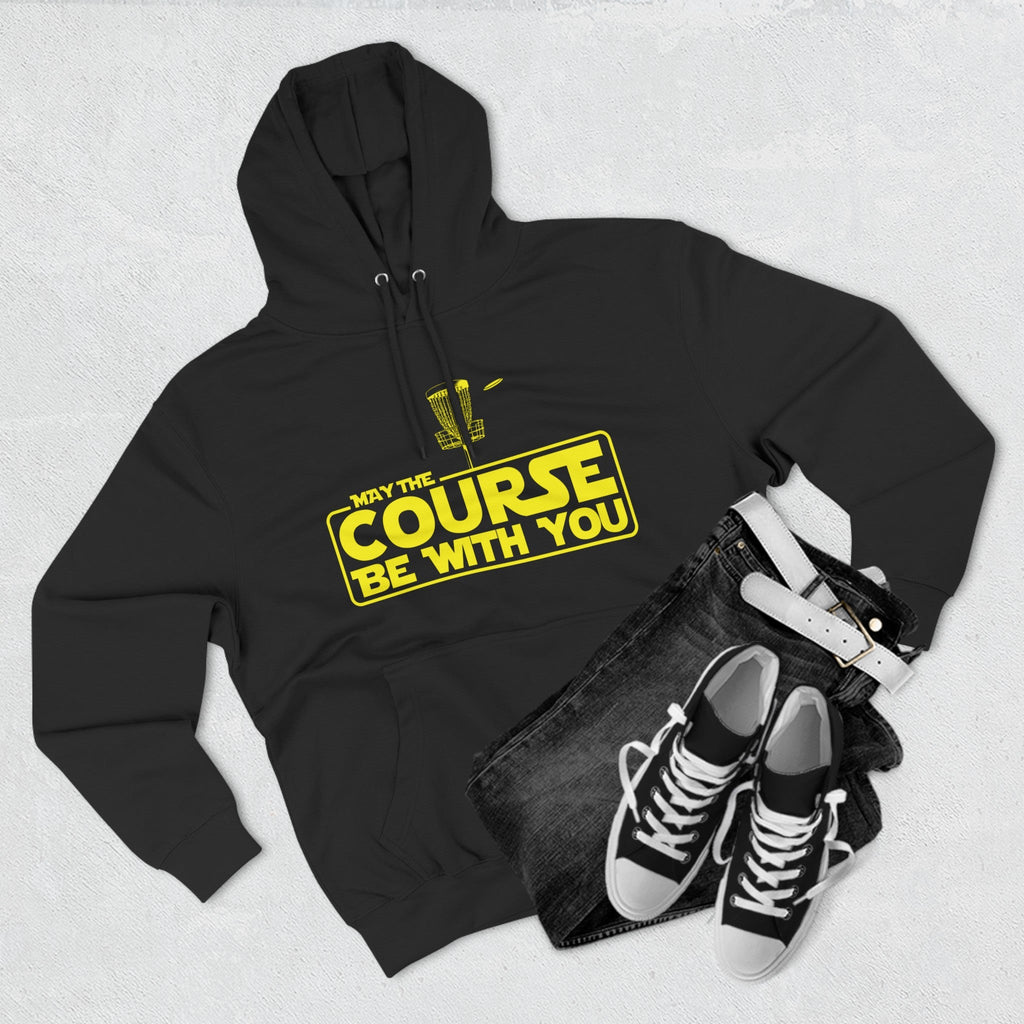 May The Course Be With You - Disc Golf Hoodie - Hoodie - Throw Coast Disc Golf