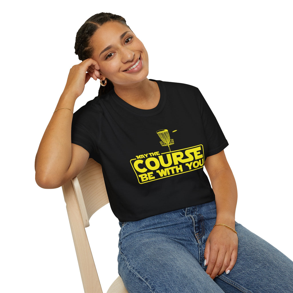 May The Course Be With You - Disc Golf T-Shirt - T-Shirt - Throw Coast Disc Golf