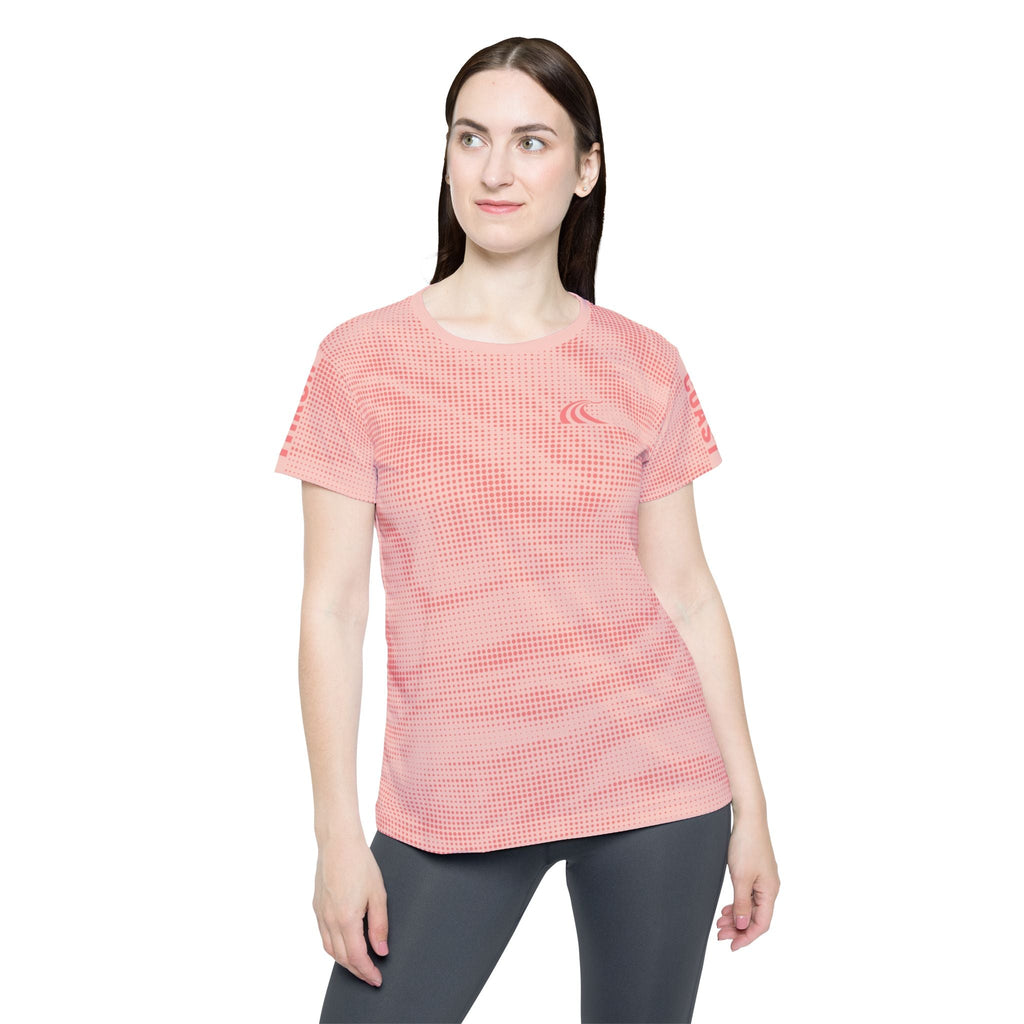 Pink Wave Matrix Women's Disc Golf Jersey - Womens Disc Golf Jersey - Throw Coast Disc Golf