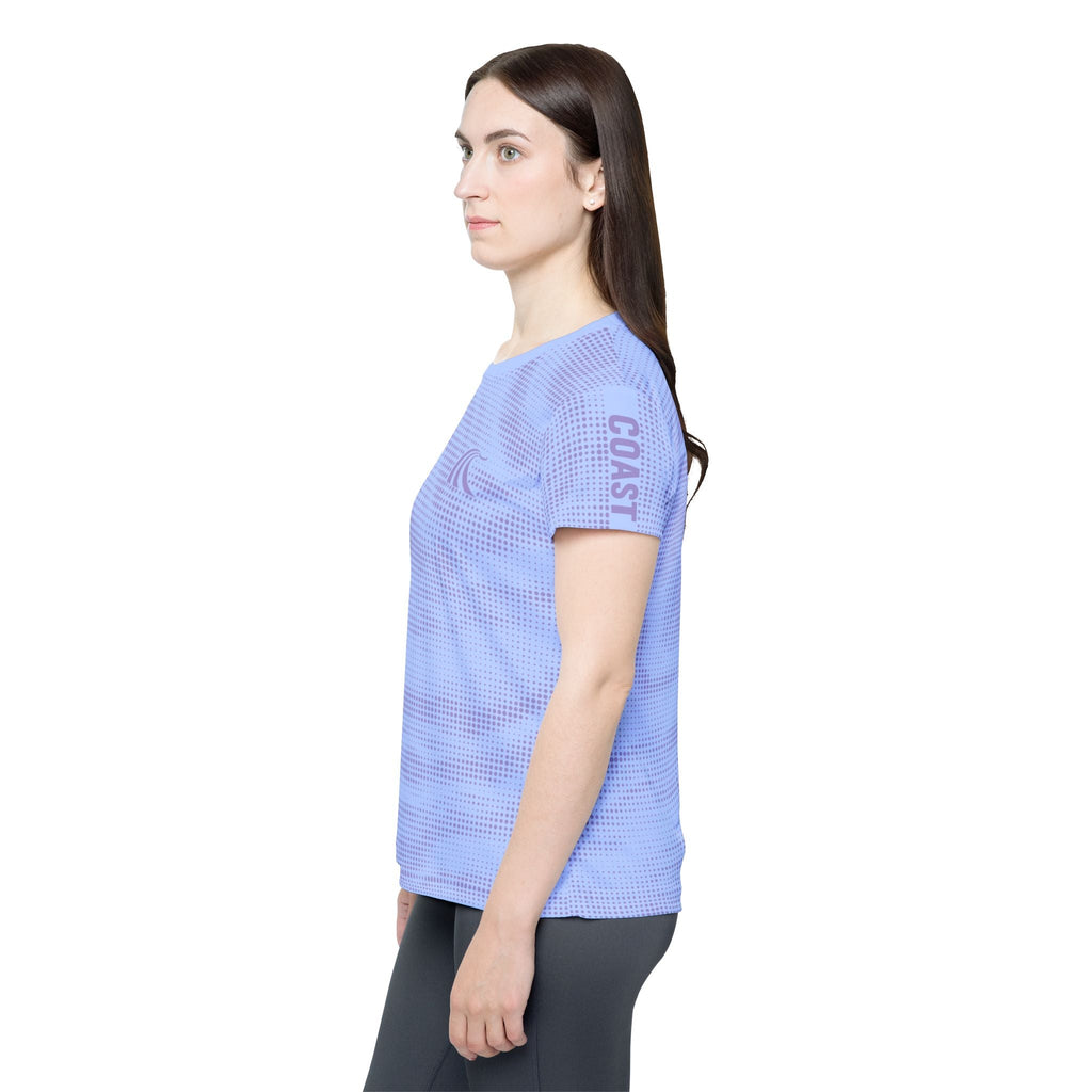 Purple Fade Matrix Women's Disc Golf Jersey - Womens Disc Golf Jersey - Throw Coast Disc Golf