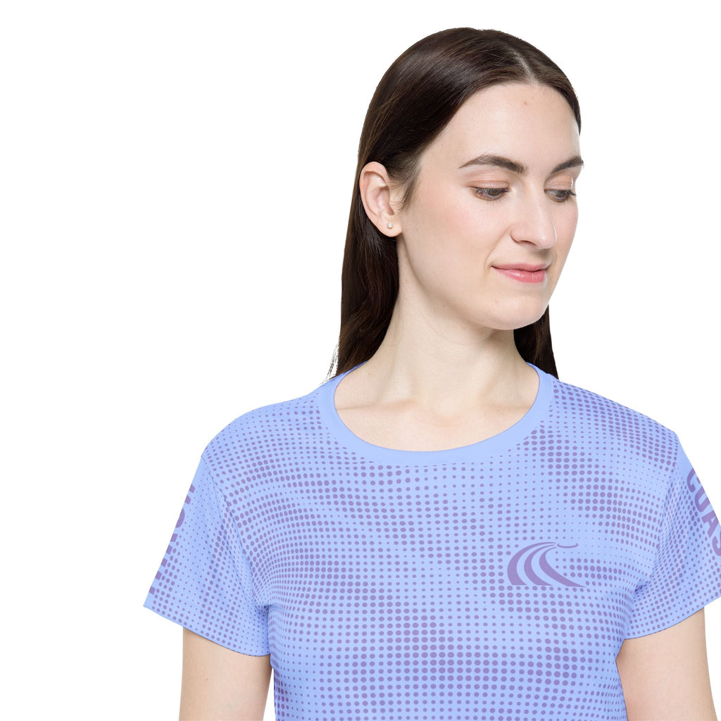Purple Fade Matrix Women's Disc Golf Jersey - Womens Disc Golf Jersey - Throw Coast Disc Golf