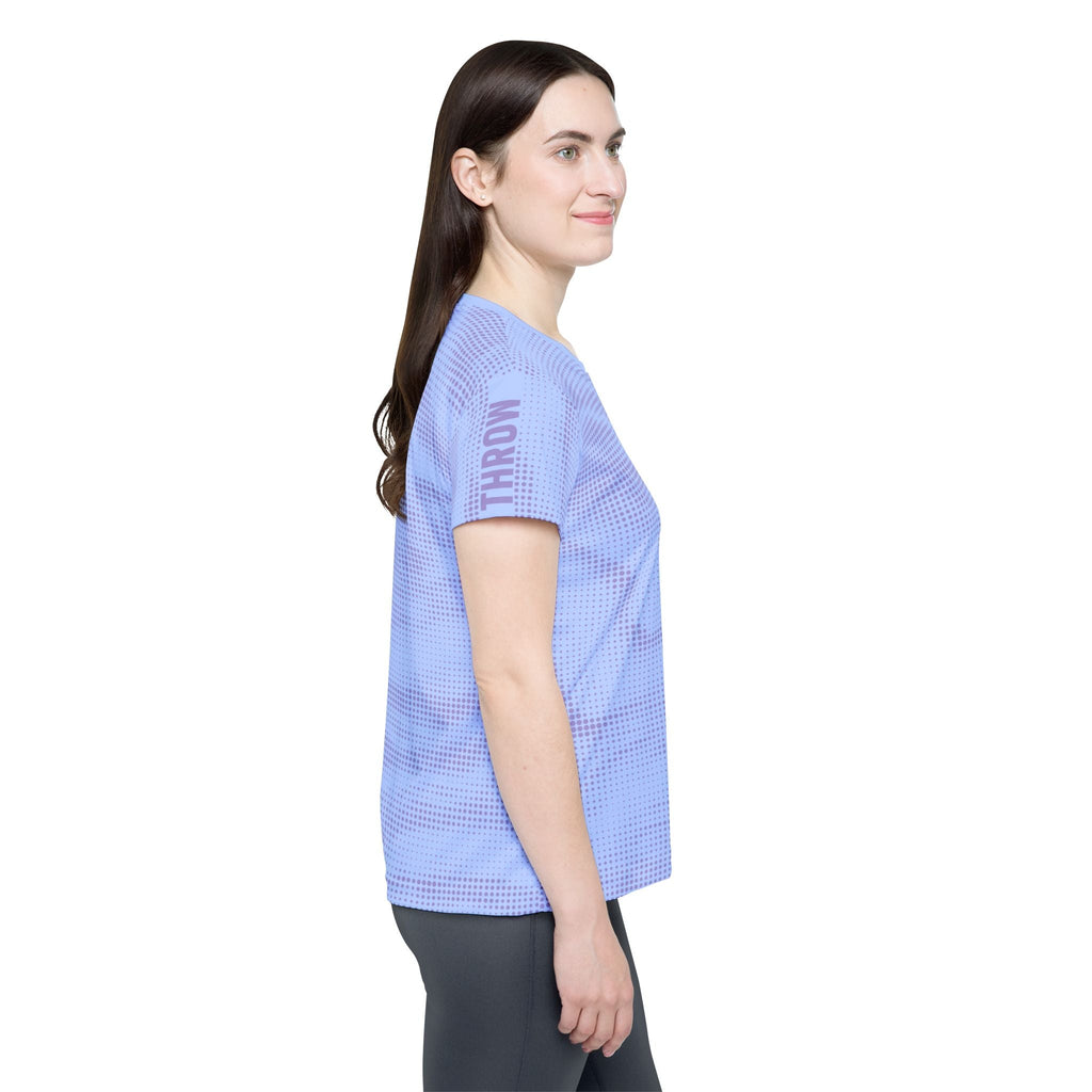 Purple Fade Matrix Women's Disc Golf Jersey - Womens Disc Golf Jersey - Throw Coast Disc Golf