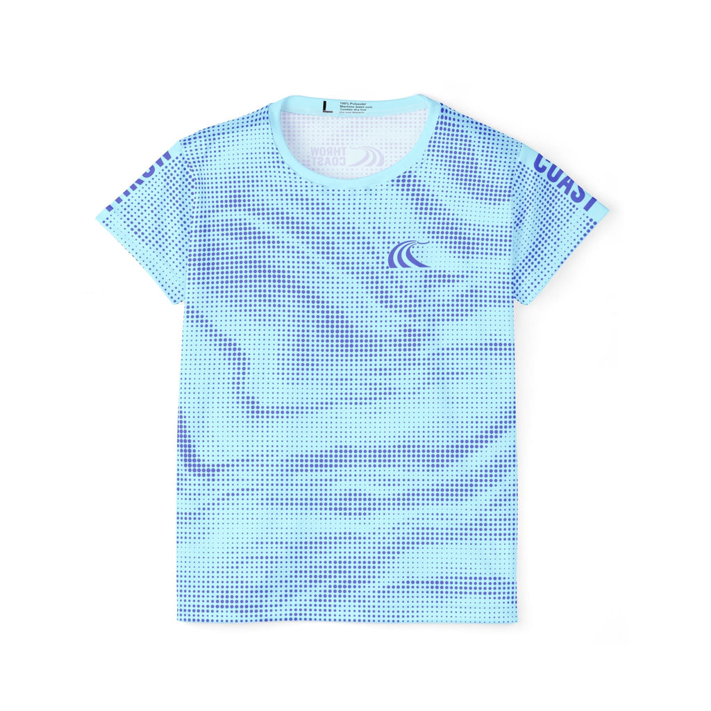 Teal Horizon Matrix Women's Disc Golf Jersey - Womens Disc Golf Jersey - Throw Coast Disc Golf