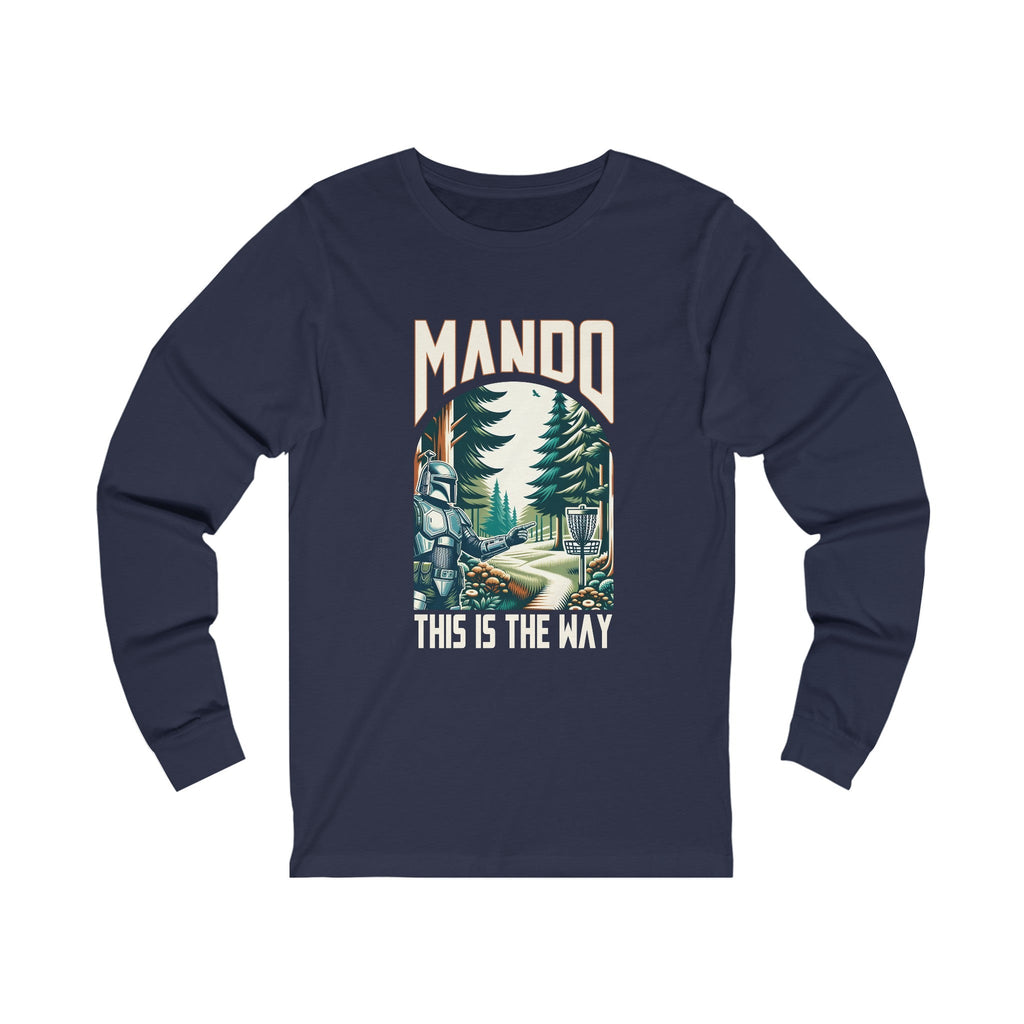 This Is The Way - Funny Disc Golf "Mand-o-tory" Long Sleeve Shirt - Long-sleeve - Throw Coast Disc Golf