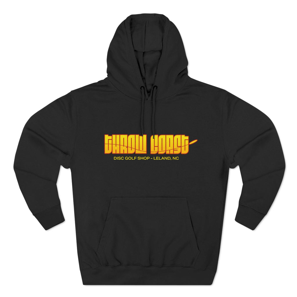 Throw Coast Disc Golf Orange Horizon Black Hoodie - Hoodie - Throw Coast Disc Golf