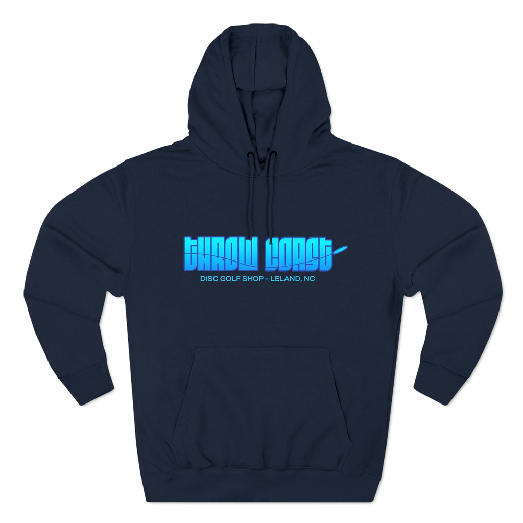 Throw Coast Icy Blue Horizon Navy Hoodie - Hoodie - Throw Coast Disc Golf