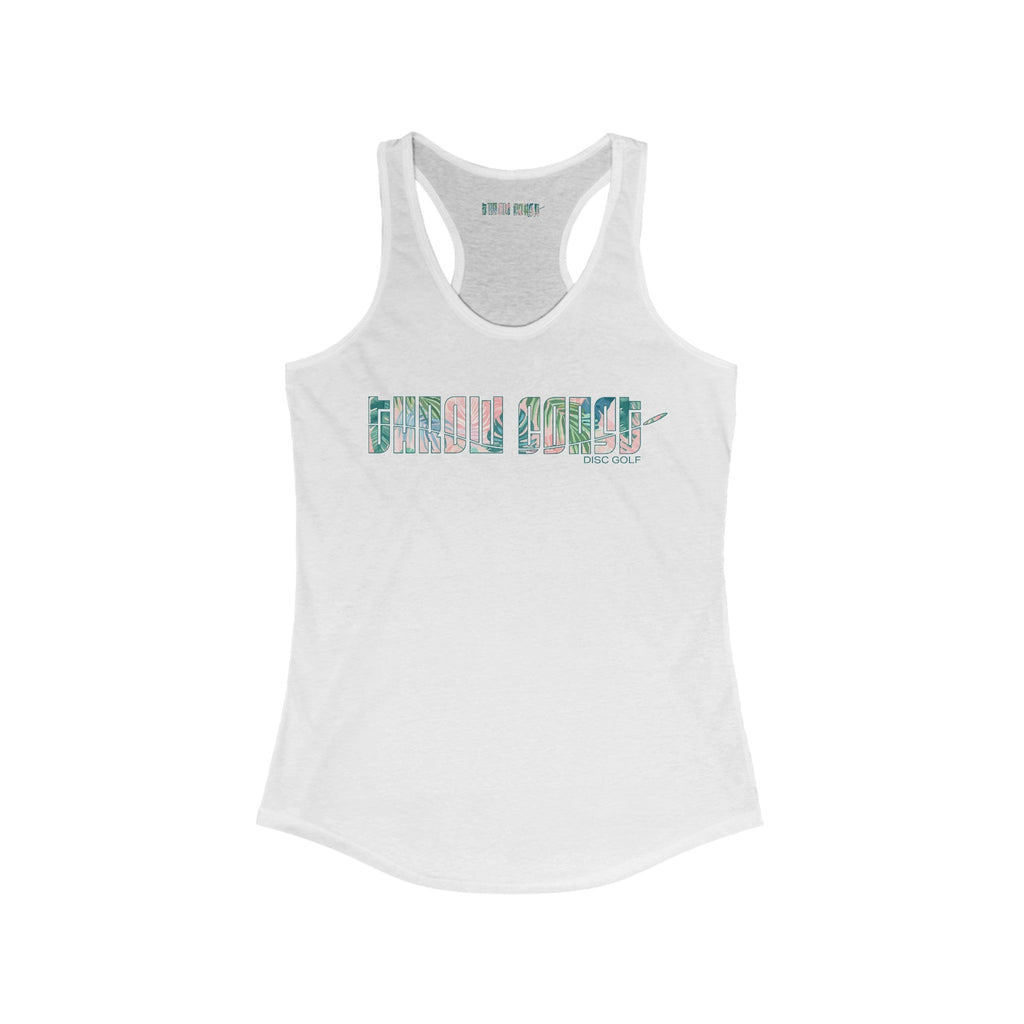 Tropical Coast - Throw Coast Disc Golf - Women's Racerback Tank Top - Tank Top - Throw Coast Disc Golf