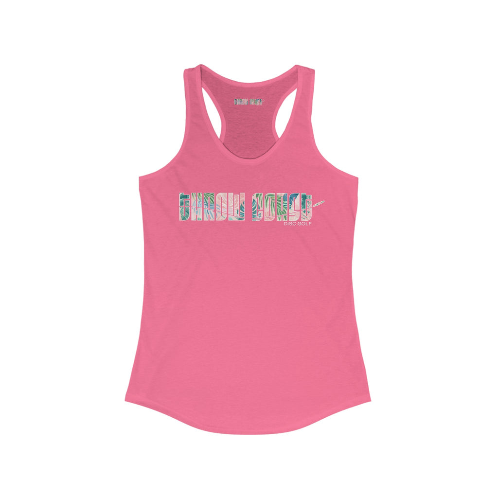 Tropical Coast - Throw Coast Disc Golf - Women's Racerback Tank Top - Tank Top - Throw Coast Disc Golf