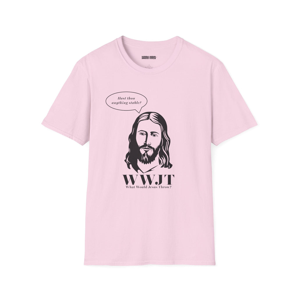 WWJT - What Would Jesus Throw - Funny Disc Golf T-Shirt - T-Shirt - Throw Coast Disc Golf