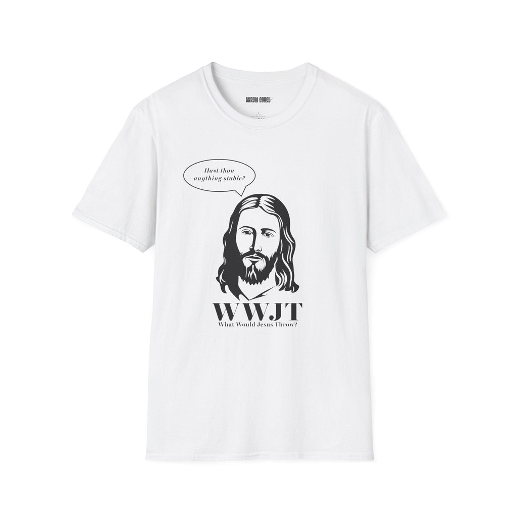 WWJT - What Would Jesus Throw - Funny Disc Golf T-Shirt - T-Shirt - Throw Coast Disc Golf